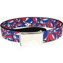 SYF Collage Adjustable Web Belt Black